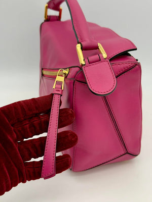 Loewe Pink Small Puzzle HandBag Satchel