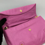 Balenciaga Bubblegum Pink Leather GGH Envelop Clutch Bag