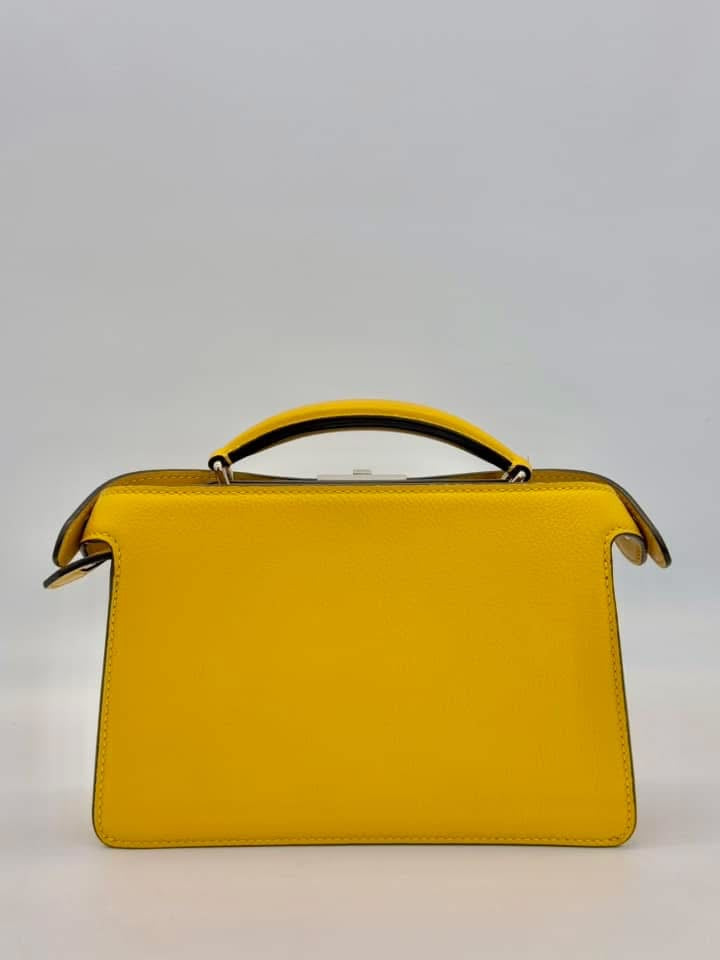 Fendi Peekaboo ISEEU X-CROSS Yellow Leather Bag