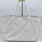 Goyard Saint Louis GM White Tote Bag