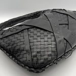 Bottega Veneta Shoulder Bag Intrecciato Leather Black