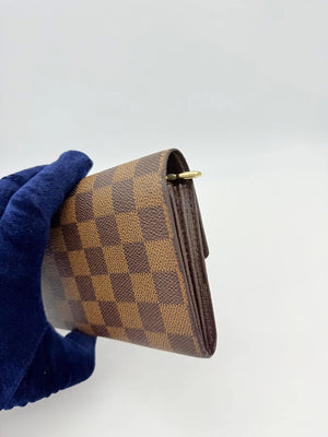 Louis Vuitton Damier Ebene Sarah Long Bifold Wallet