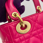 Christian Dior Lady Mini Lambskin Cannage