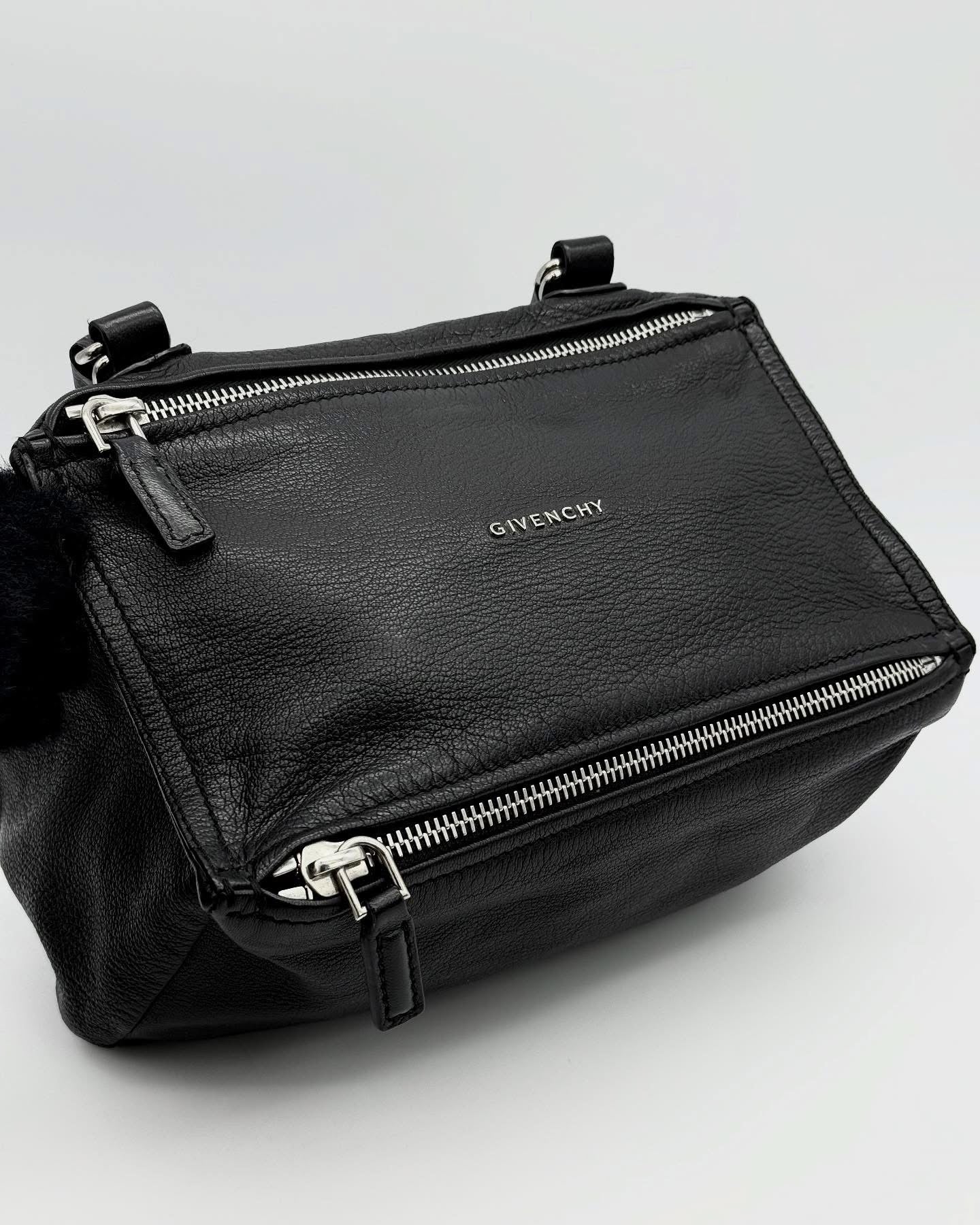 Givenchy Pandora Black Leather Crossbody Bag