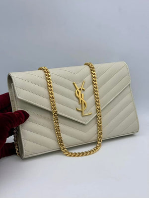 YSL Cassandra Envelopes Chain Wallet