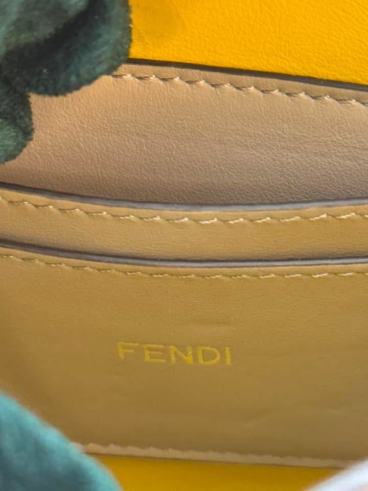 Fendi Peekaboo ISEEU X-CROSS Yellow Leather Bag