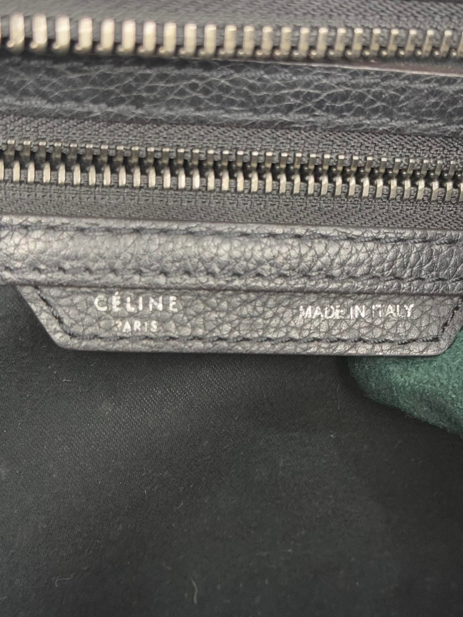 Celine Black Nano Luggage Bag