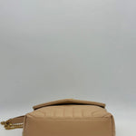 Saint Laurent LouLou Beige Small Leather Shoulder Bag