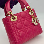 Christian Dior Lady Mini Lambskin Cannage