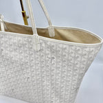 Goyard Saint Louis GM White Tote Bag