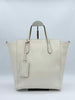 Gucci White Leather Swing Tote Bag