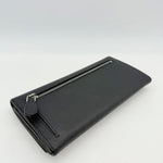 Prada Black Saffiano Leather Long Wallet