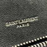 Saint Laurent College Large Matelasse Black Leather