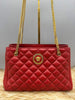 Versace La Medusa Quilted Leather Tote Bag