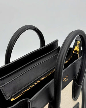 Celine Luggage Nano Shopper Leather & Suede