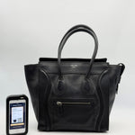 Celine Black Nano Luggage Bag