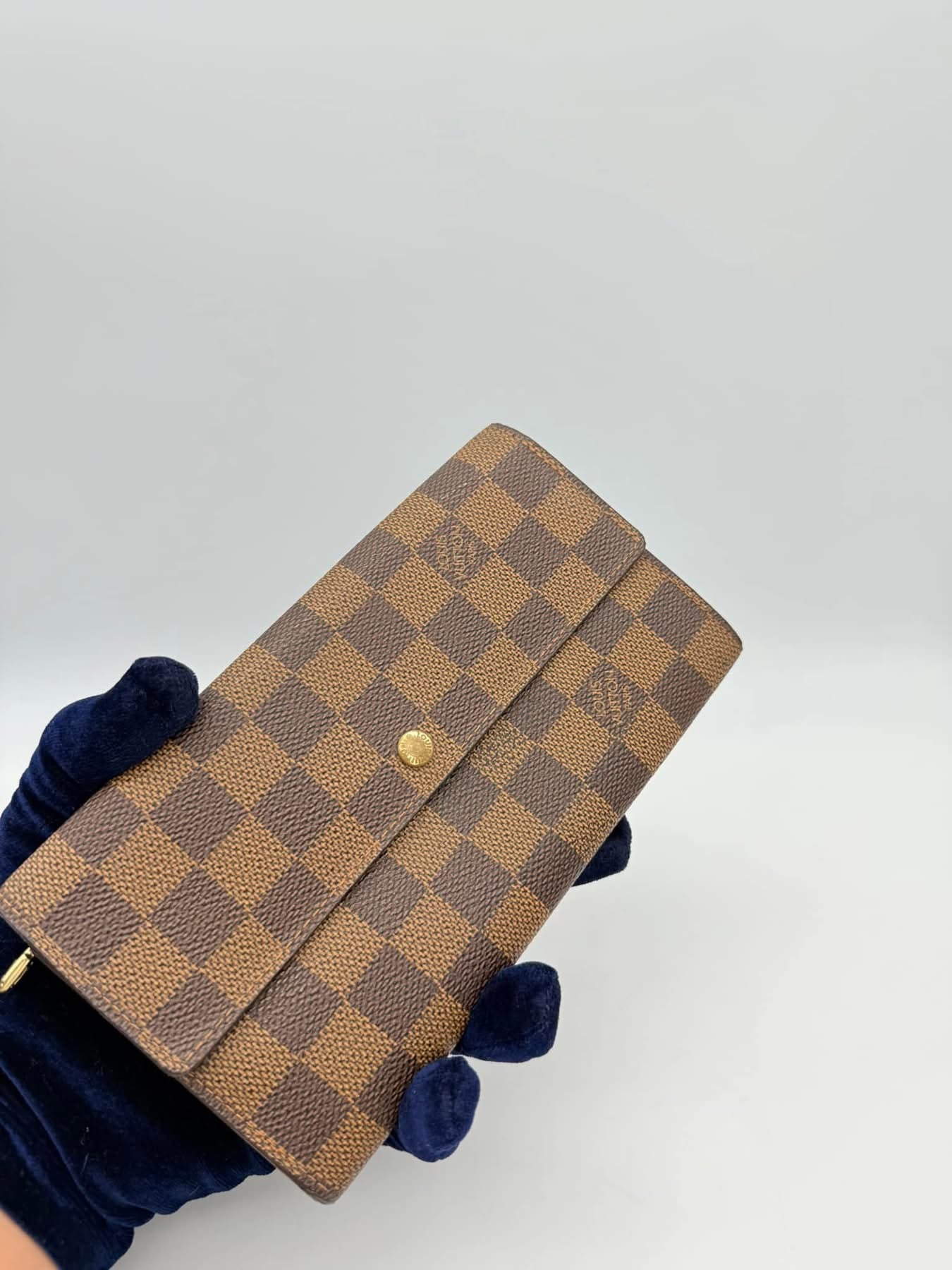 Louis Vuitton Damier Ebene Sarah Long Bifold Wallet