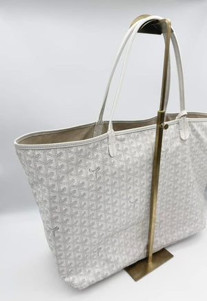 Goyard Saint Louis GM White Tote Bag