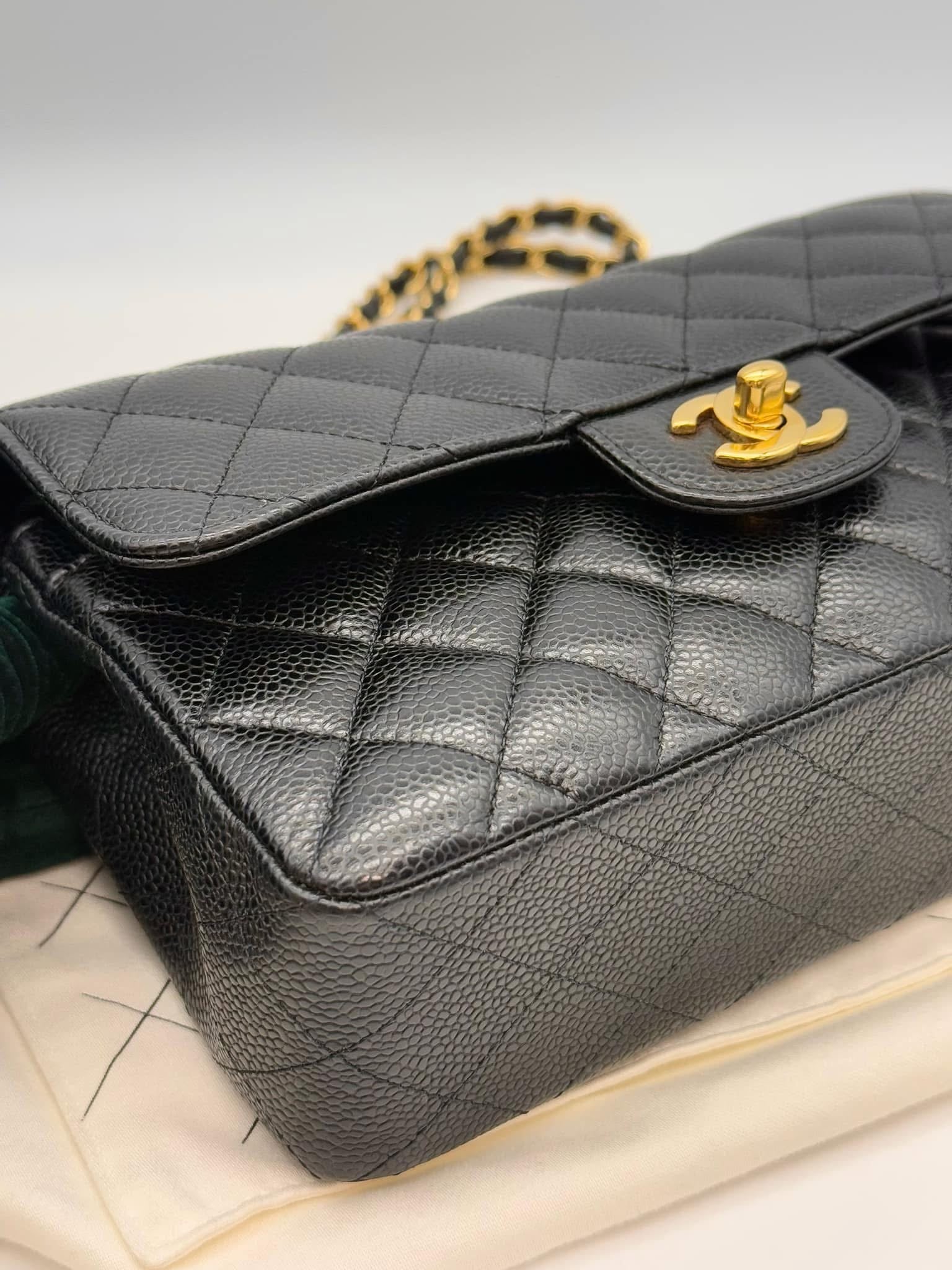 Chanel Double Flap Small Caviar