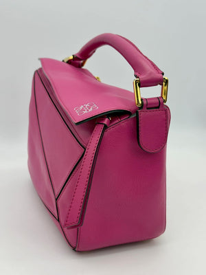 Loewe Pink Small Puzzle HandBag Satchel