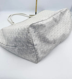 Goyard Saint Louis GM White Tote Bag