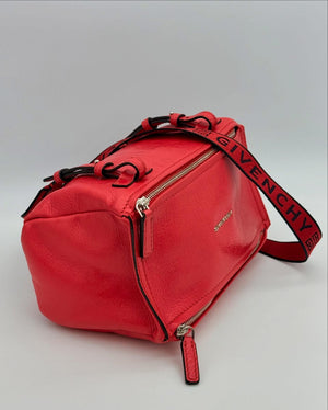 Givenchy Red Pandora Small Leather Crossbody Bag