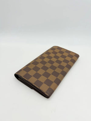 Louis Vuitton Damier Ebene Sarah Long Bifold Wallet