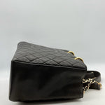 Chanel Matelasse Grand Chain Gst Caviar Skin Leather Black