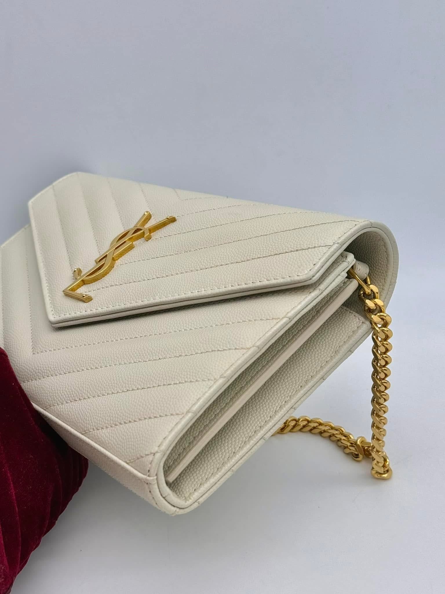 YSL Cassandra Envelopes Chain Wallet