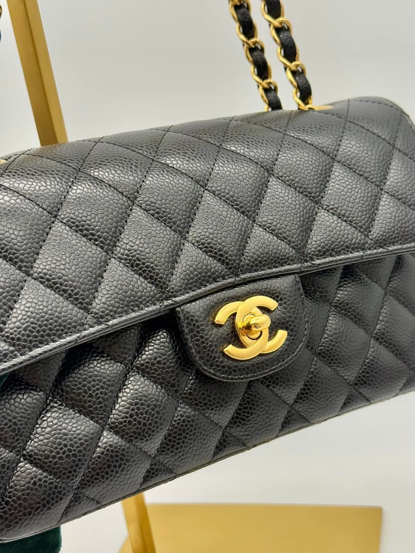 Chanel Double Flap Small Caviar