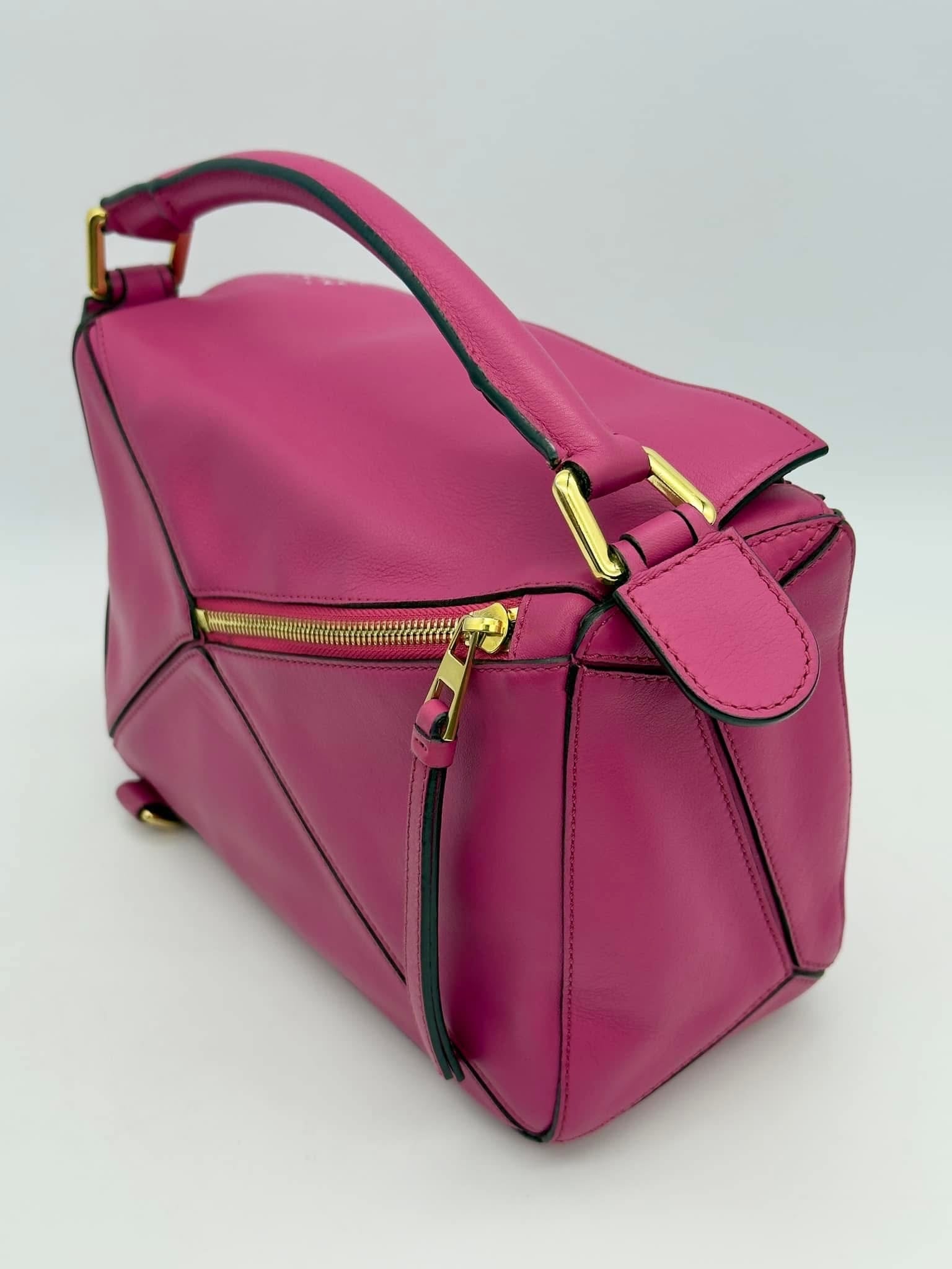 Loewe Pink Small Puzzle HandBag Satchel