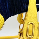 Chloe Yellow Pebbled Leather Medium Paraty Bag