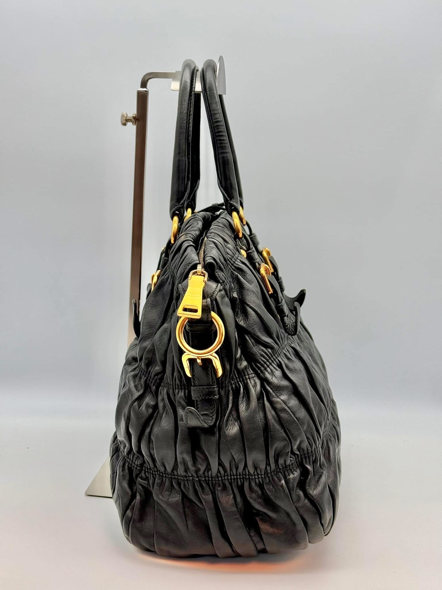 Prada Nappa Gaufre 2way Handbag