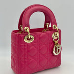 Christian Dior Lady Mini Lambskin Cannage