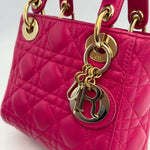 Christian Dior Lady Mini Lambskin Cannage