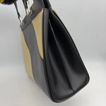 Gucci Handbag Shoulder Bag Zumi Leather Black x Beige