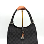 Gucci Black GG Canvas Jackie Shoulder Bag