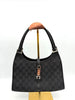 Gucci Black GG Canvas Jackie Shoulder Bag