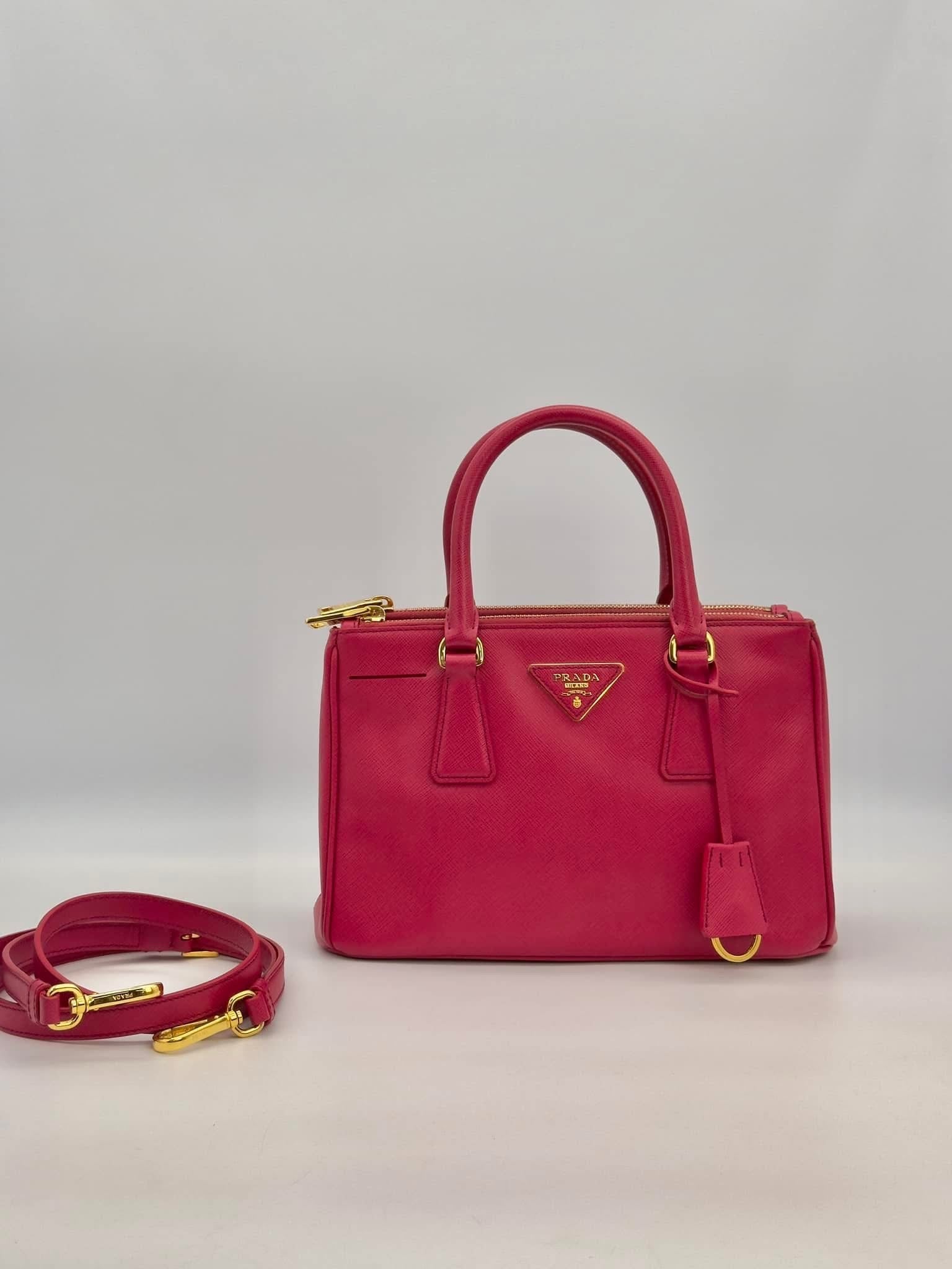 Small Prada Galleria Pink Leather