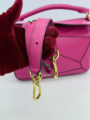 Loewe Pink Small Puzzle HandBag Satchel