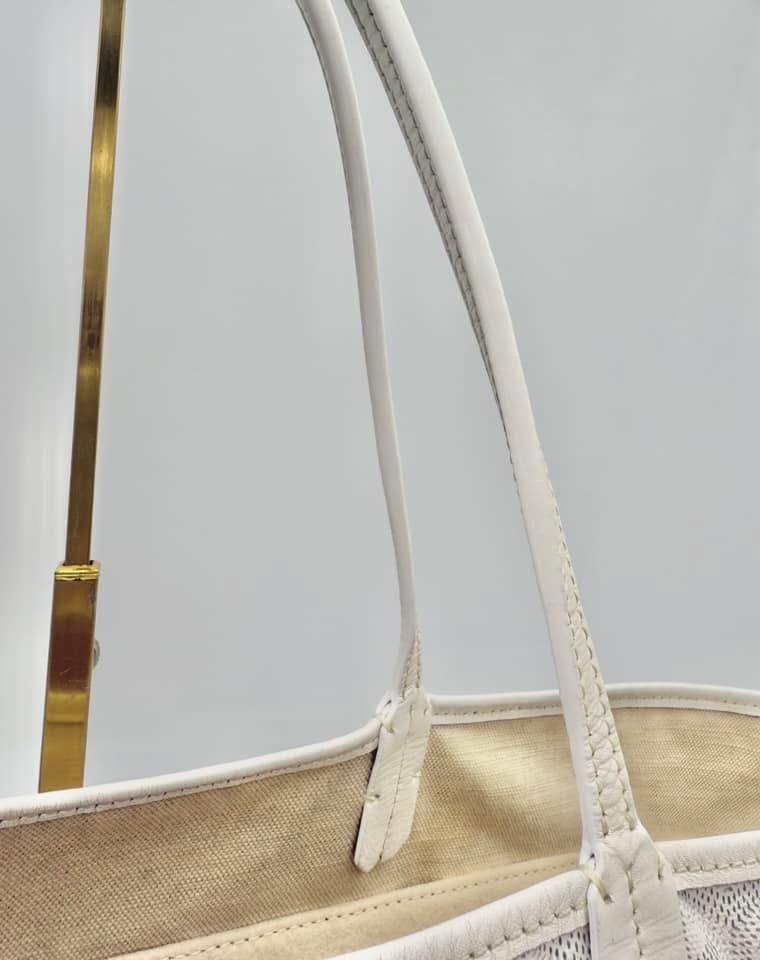 Goyard Saint Louis GM White Tote Bag