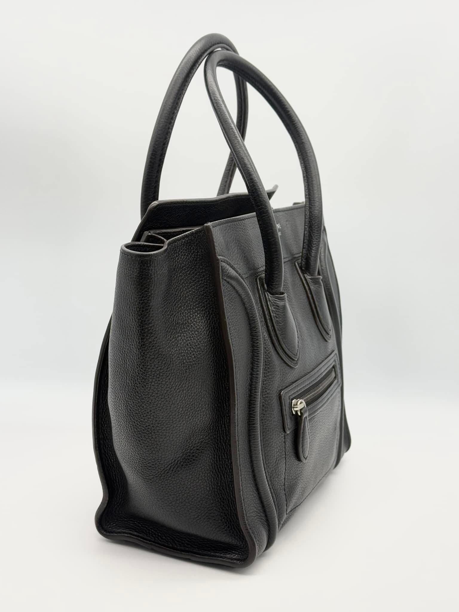 Celine Black Nano Luggage Bag