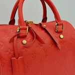 Louis Vuitton Red Monogram Empreinte Leather Speedy 25 Bandouliere