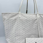 Goyard Saint Louis GM White Tote Bag