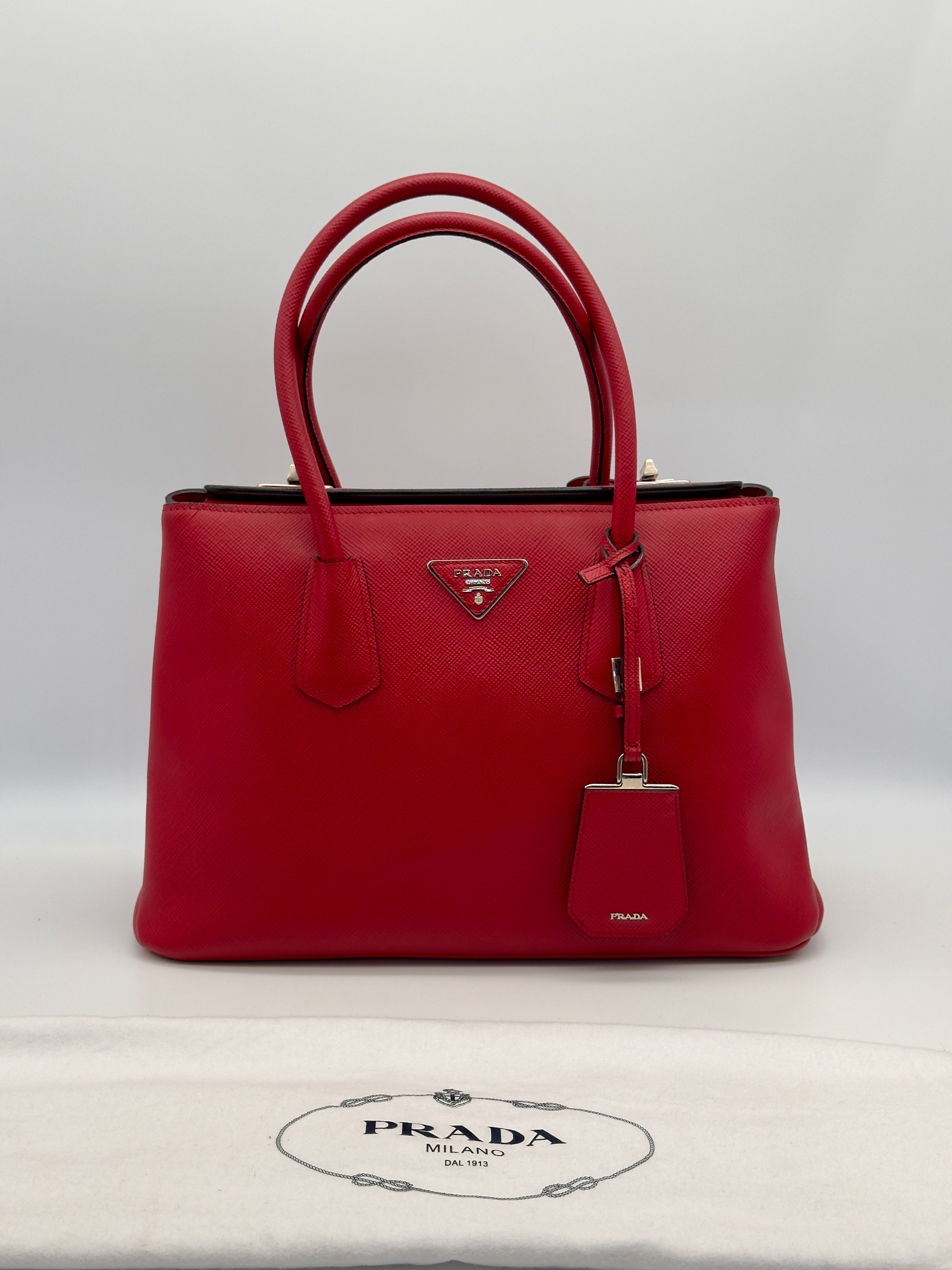 Prada Medium Saffiano Cuir Twin Bag