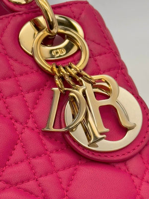 Christian Dior Lady Mini Lambskin Cannage