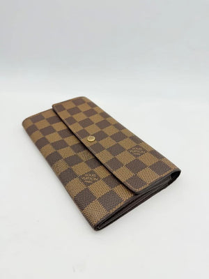 Louis Vuitton Damier Ebene Sarah Long Bifold Wallet