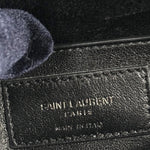 Saint Laurent College Large Matelasse Black Leather