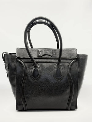 Celine Black Nano Luggage Bag