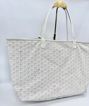 Goyard Saint Louis GM White Tote Bag